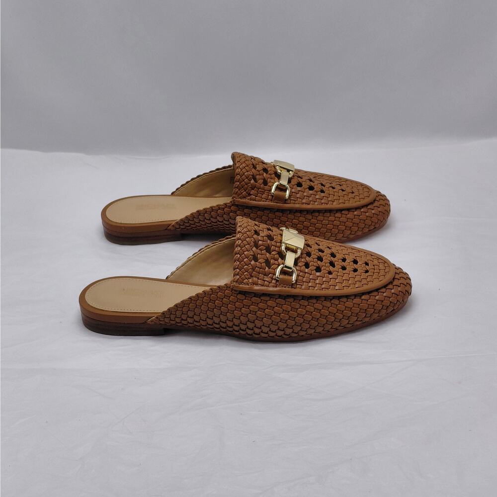 Michael Kors Womens Loafer Mules Size 5.5 Woven Slides Office Fall Vacation